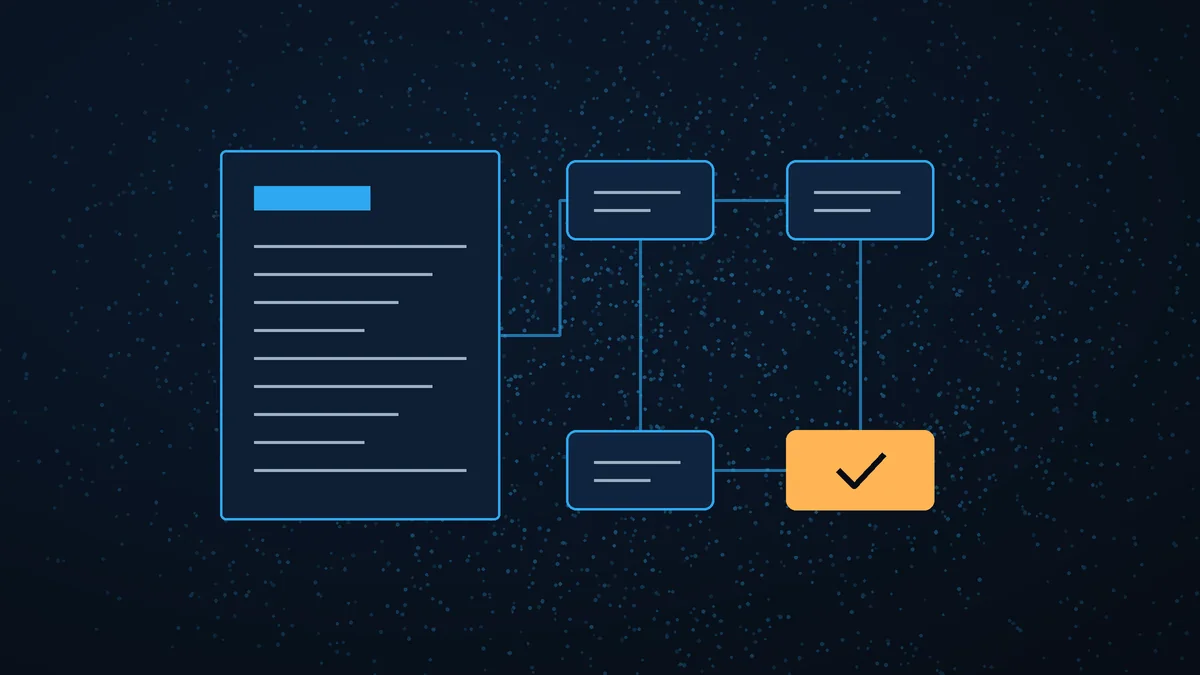 Illustrazione: un capitolato informativo collegato a uno schema di processo