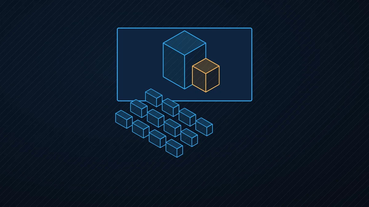 Illustrazione: un'aula con un modello BIM sullo schermo
