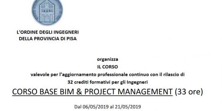 Pisa Corso Base BIM